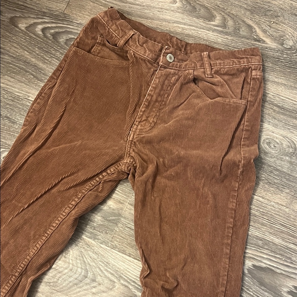 Brandy Melville Brown Corduroy Flare Jeans